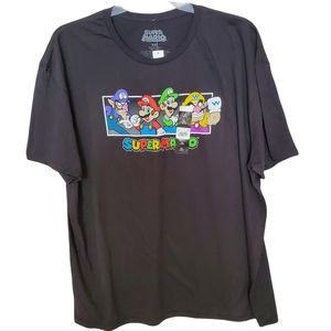 NWT Nintendo Super Mario Video Game Shirt Mens Size 3XL 54/56 Black